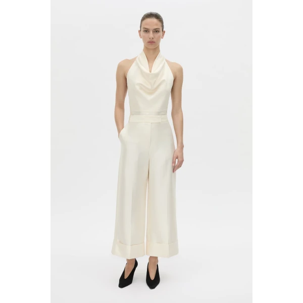 Camilla and Marc Sona Crop Pant in Cream, view 2 | Pants | Luxury Shoes 