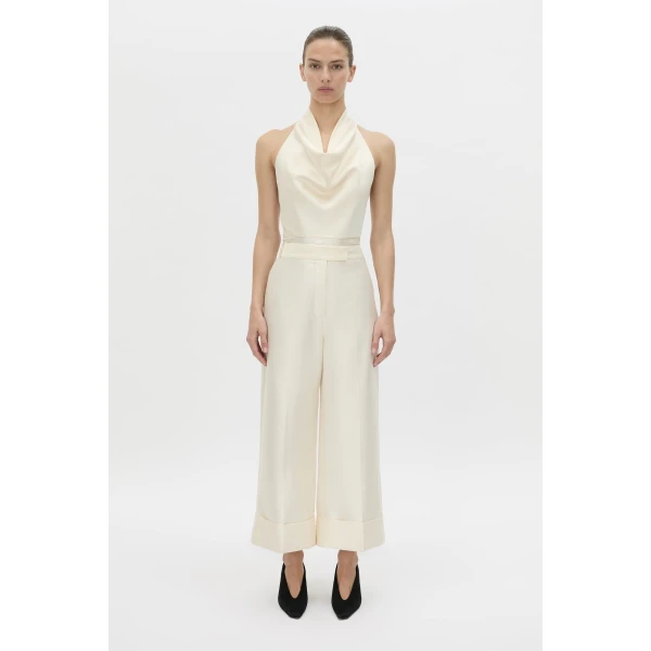 Camilla and Marc Sona Crop Pant in Cream, view 4 | Pants | Luxury Shoes 