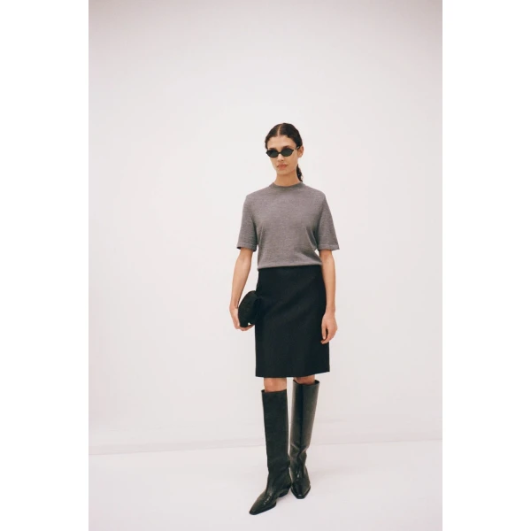 Camilla and Marc Sona Pencil Skirt in Black, view 4 | Pencil Skirts | Luxury Shoes 