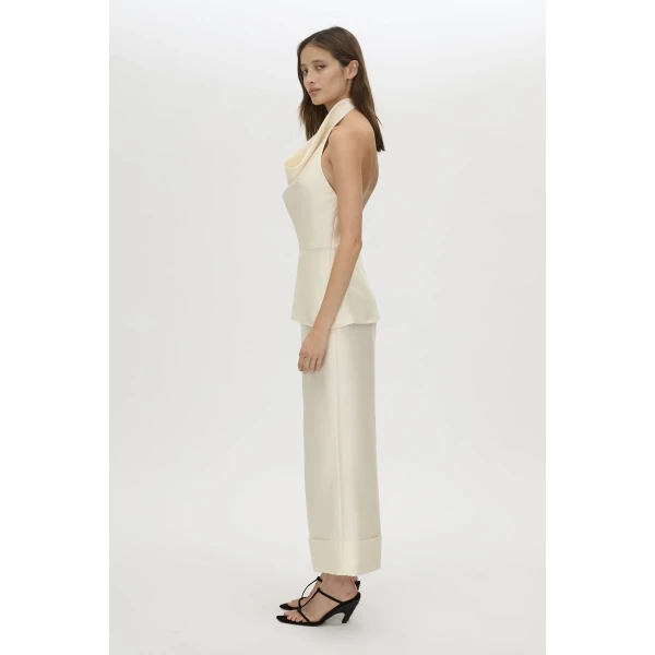 Camilla and Marc Sona Top in Cream, view 5 | Sleeveless | Luxury Shoes 