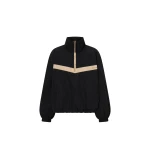 Camilla and Marc Storm Colour Block Pullover in Black and Bone | Jackets | Luxury Shoes 