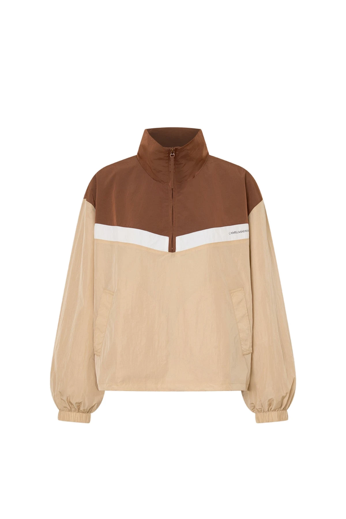 Camilla and Marc Storm Colour Block Pullover in Mocha and Bone Camilla and Marc Storm Colour Block Pullover in Mocha and Bone | Jackets | Luxury Shoes