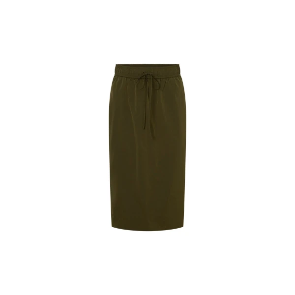 Camilla and Marc Storm Midi Skirt in Khaki | Midi Skirts | Luxury Shoes 