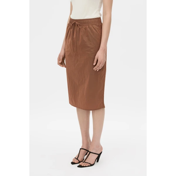 Camilla and Marc Storm Midi Skirt in Mocha, view 3 | Midi Skirts | Luxury Shoes 