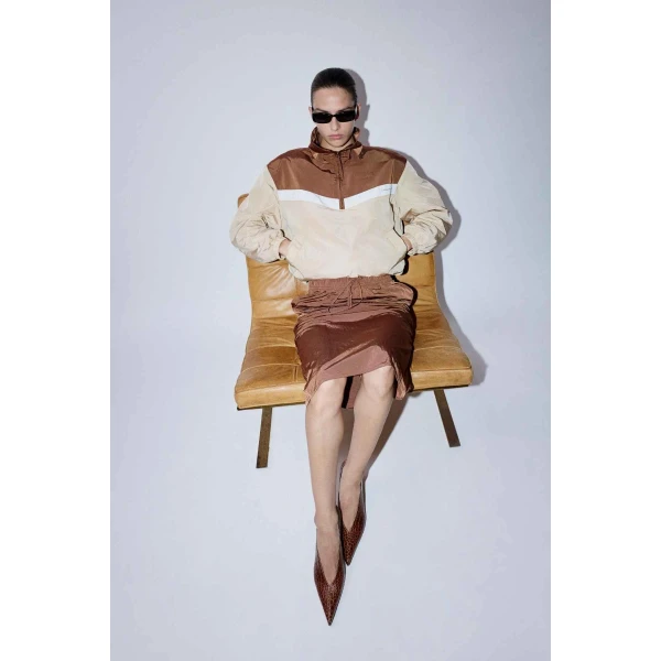 Camilla and Marc Storm Midi Skirt in Mocha, view 4 | Midi Skirts | Luxury Shoes 
