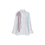 Camilla and Marc Suri Long Sleeve Shirt in Blue Suri Print | Shirts | Luxury Shoes 