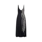 Camilla and Marc Suri Midi Dress in Black Suri Print | Midi Dresses | Luxury Shoes 
