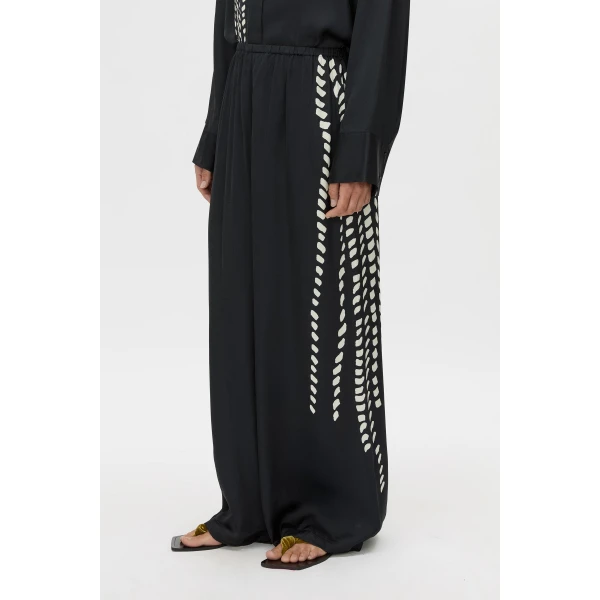 Camilla and Marc Suri Pant in Black Suri Print, view 3 | Pants | Luxury Shoes 