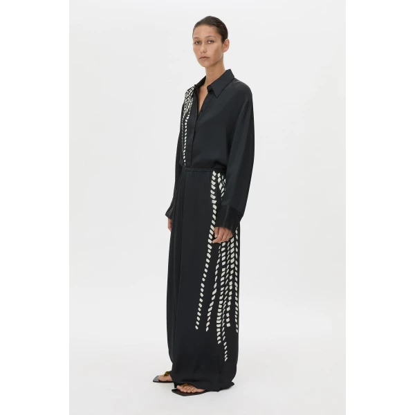 Camilla and Marc Suri Pant in Black Suri Print, view 5 | Pants | Luxury Shoes 