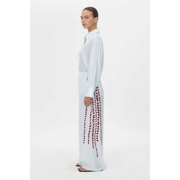 Camilla and Marc Suri Pant in Blue Suri Print, view 5 | Pants | Luxury Shoes 