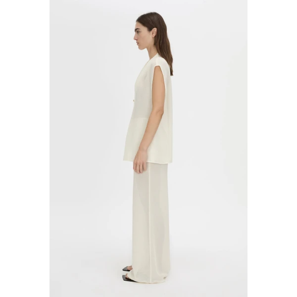 Camilla and Marc Tessara Top in Cream, view 5 | Sleeveless | Luxury Shoes 