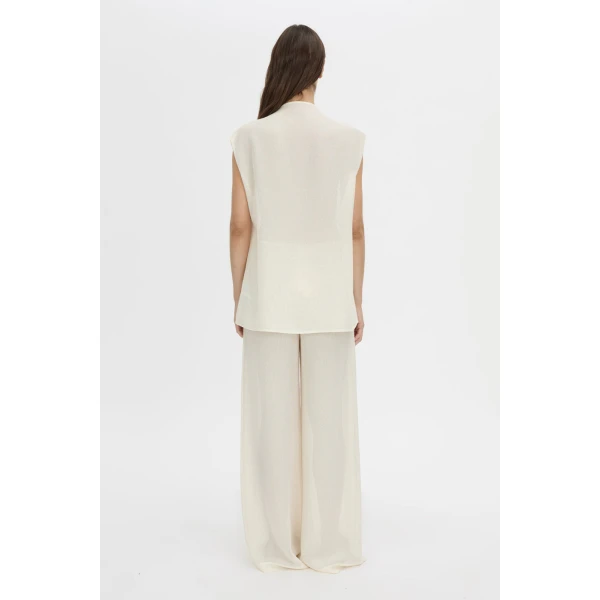 Camilla and Marc Tessara Top in Cream, view 6 | Sleeveless | Luxury Shoes 