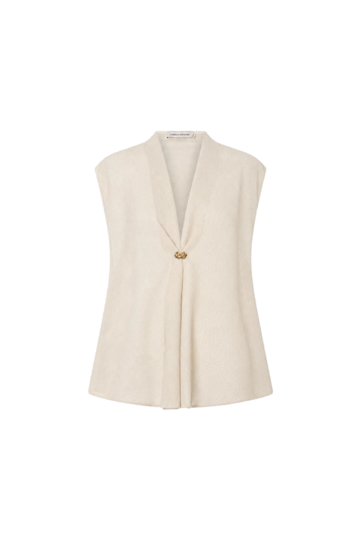 Camilla and Marc Tessara Top in Cream Camilla and Marc Tessara Top in Cream | Sleeveless | Luxury Shoes