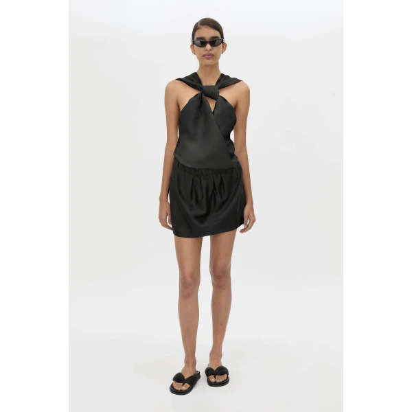 Camilla and Marc Vene Halter Top in Black, view 2 | Sleeveless | Luxury Shoes 