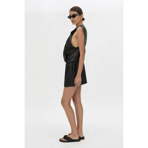 Camilla and Marc Vene Halter Top in Black, view 5 | Sleeveless | Luxury Shoes 