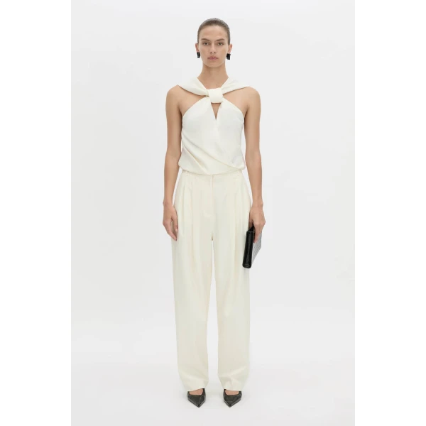 Camilla and Marc Vene Halter Top in Cream, view 5 | Sleeveless | Luxury Shoes 