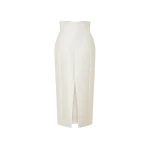 Camilla and Marc Vene Midi Skirt in Cream | Midi Skirts | Luxury Shoes 