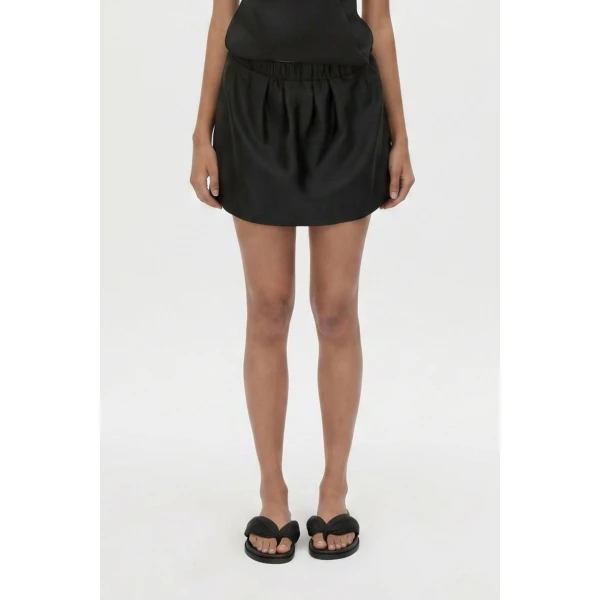 Camilla and Marc Vene Mini Skirt in Black, view 3 | Mini Skirts | Luxury Shoes 