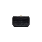 Carla Zampatti Black Croc CZ Cubo Clutch | Clutch Bags | Luxury Shoes 