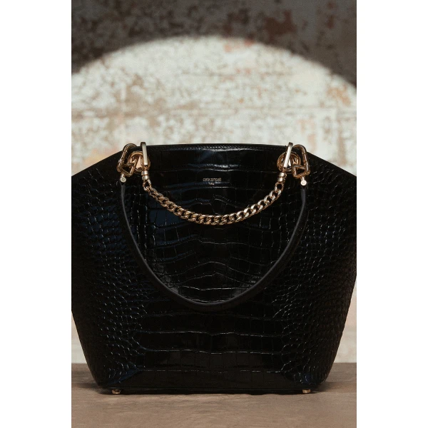 Carla Zampatti Black Medium Milano Tote Bag | Totes & Top-Handle Bags | Luxury Shoes 