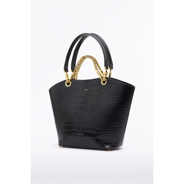 Carla Zampatti Black Medium Milano Tote Bag | Totes & Top-Handle Bags | Luxury Shoes 