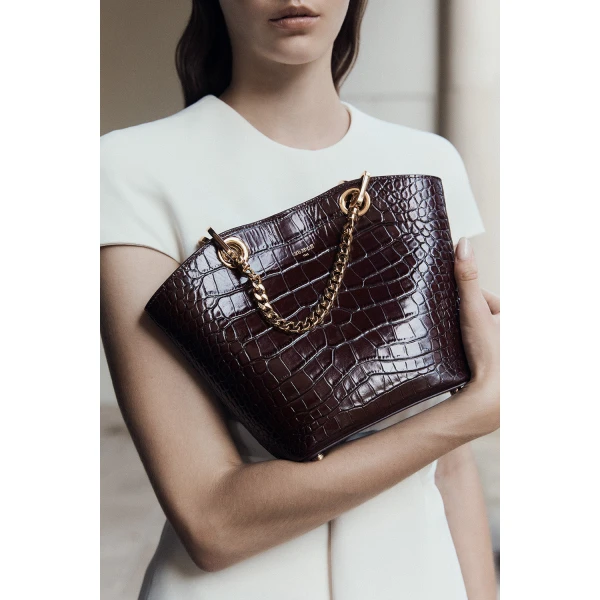 Carla Zampatti Burgundy Mini Milano Tote Bag | Totes & Top-Handle Bags | Luxury Shoes 