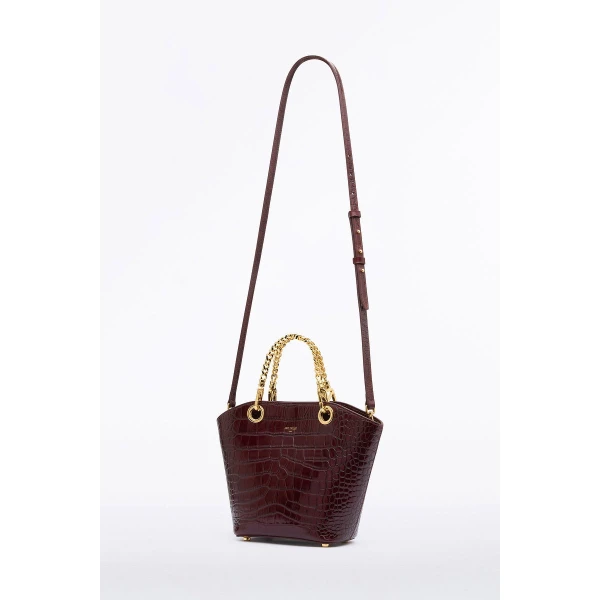 Carla Zampatti Burgundy Mini Milano Tote Bag | Totes & Top-Handle Bags | Luxury Shoes 