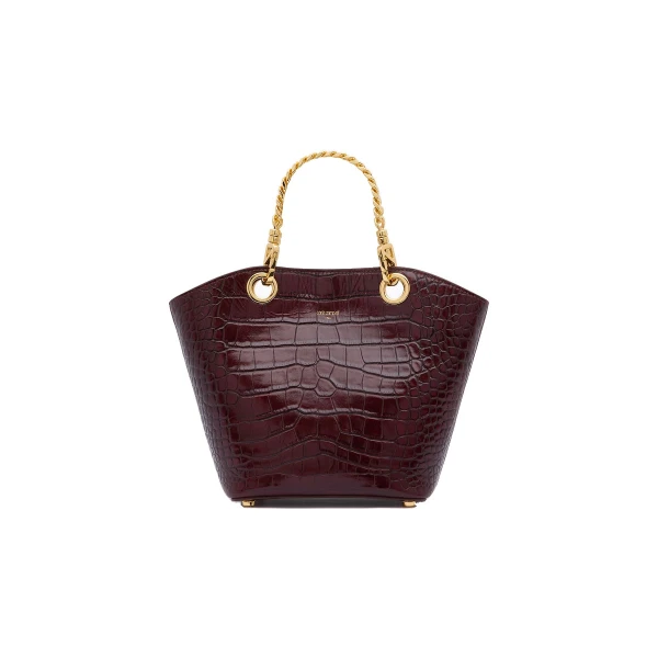 Burgundy Mini Milano Tote Bag