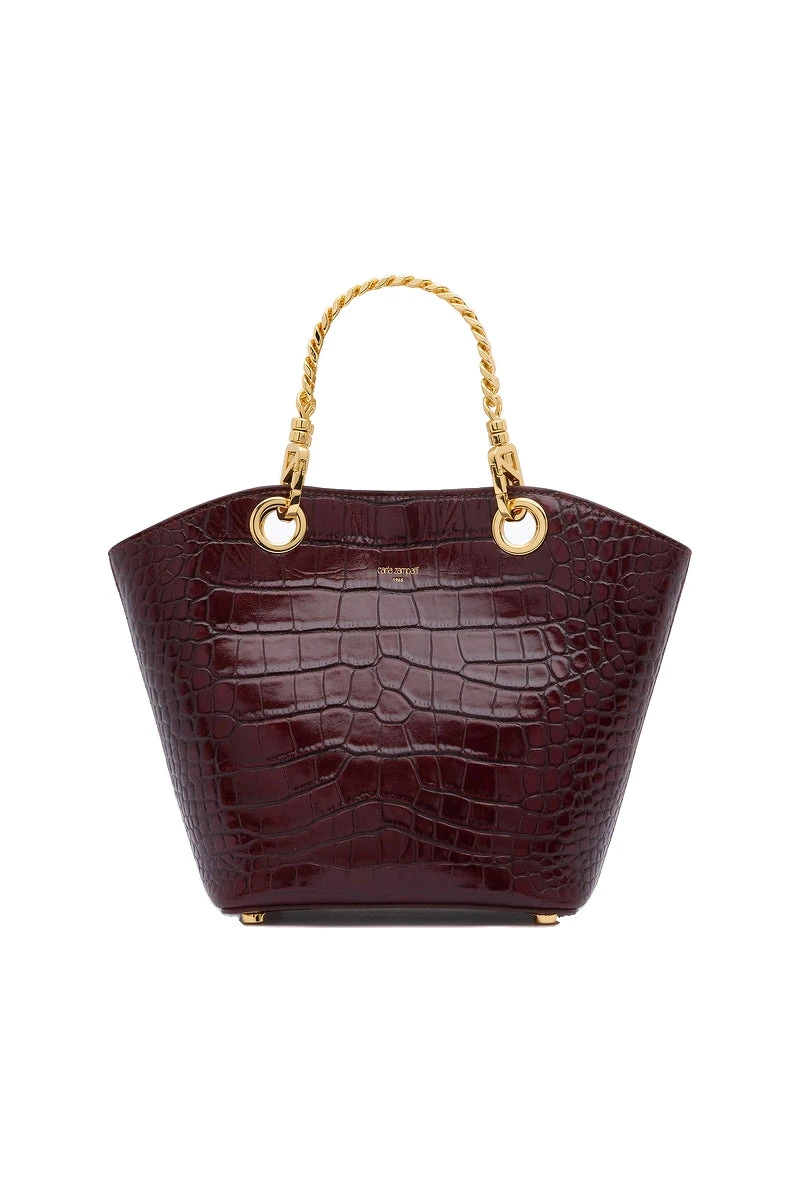 Carla Zampatti Burgundy Mini Milano Tote Bag Carla Zampatti Burgundy Mini Milano Tote Bag | Totes & Top-Handle Bags | Luxury Shoes