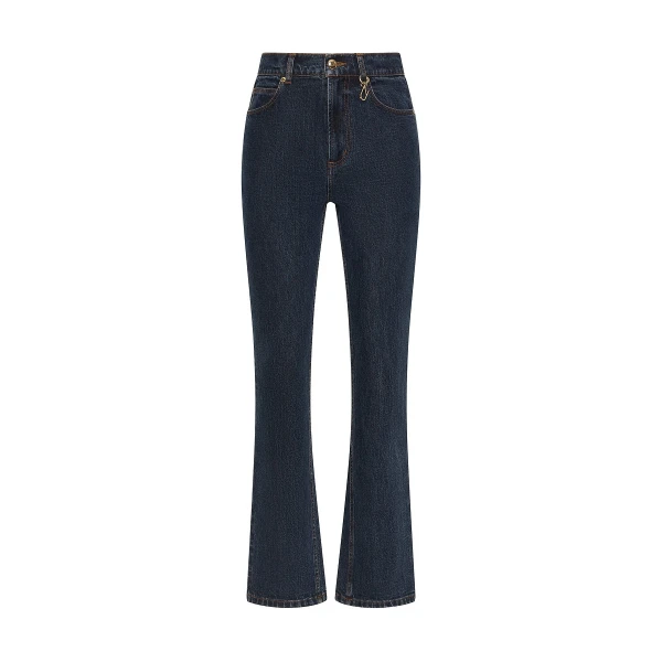 Dark Indigo Denim Straight Leg Jean