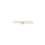 Carla Zampatti Ivory CZ Thin Logo Belt | Belts | Luxury Shoes 