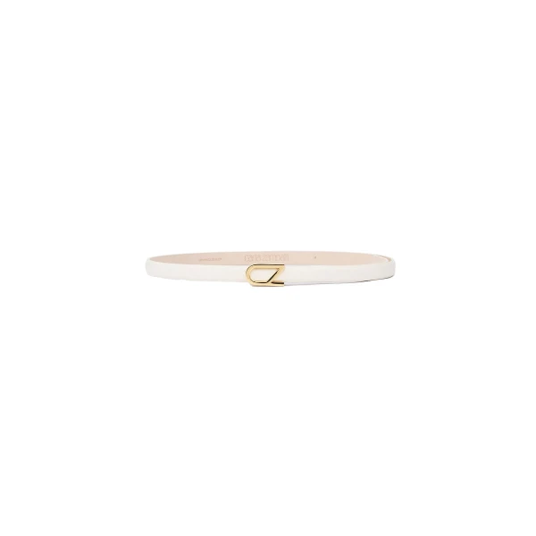 Ivory CZ Thin Logo Belt
