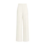 Carla Zampatti Ivory Crepe High Waisted Wide Leg Pant | Wide leg pants | Luxury Shoes 