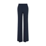 Carla Zampatti Navy Crepe Low Waist Pant | Tailored pants | Luxury Shoes 