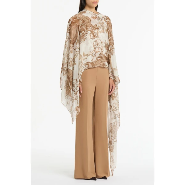 Carla Zampatti Renaissance Georgette Cascata Wrap | Scarves | Luxury Shoes 