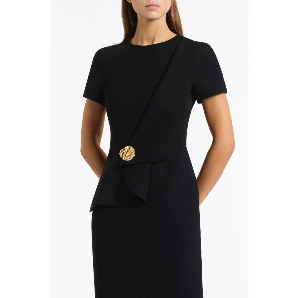 Carla Zampatti Small Sculptural Petal Brooch | Brooches & Pins | Luxury Shoes 
