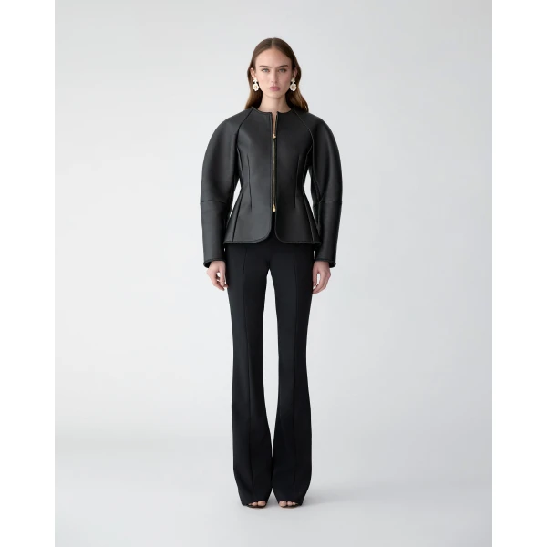 Carolina Herrera Bootcut Kenny Pants in Black, view 2