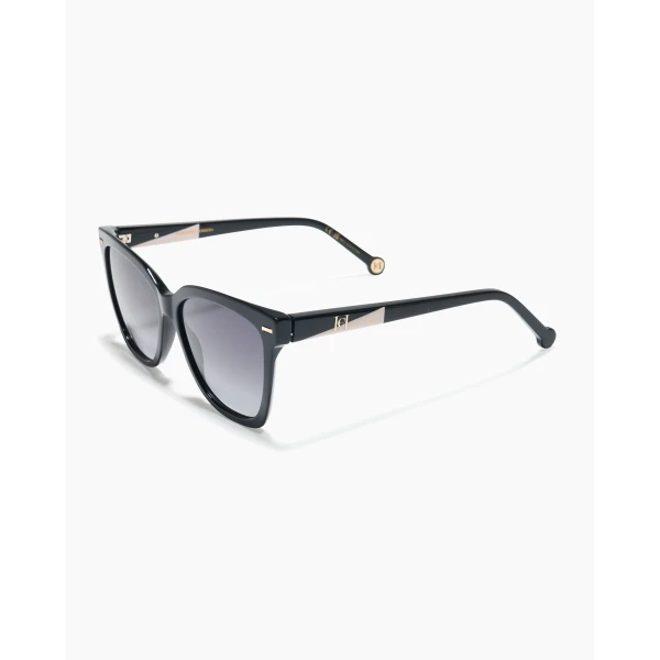 Carolina Herrera Butterfly Sunglasses with Temple Inserts in Black, view 2