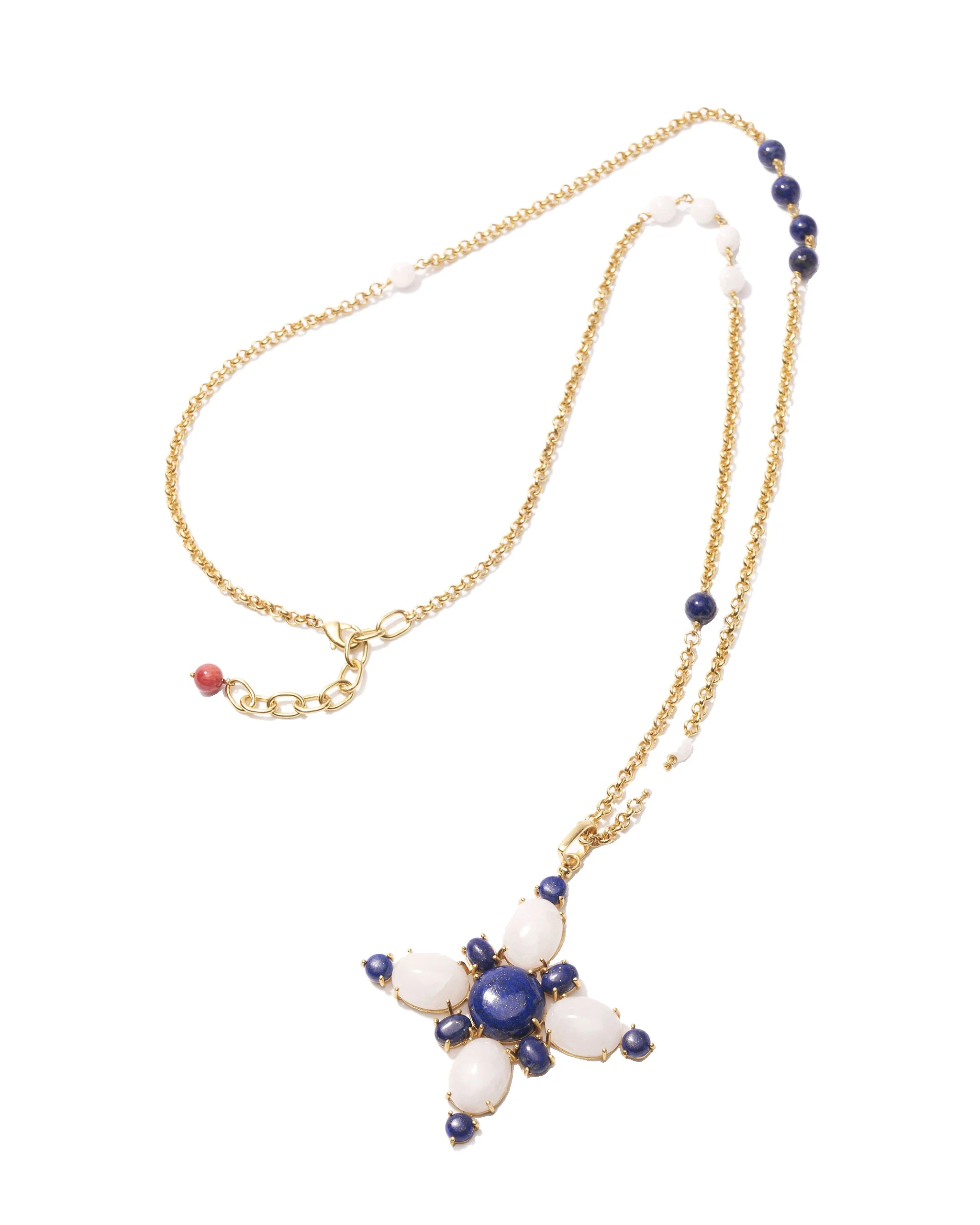 Carolina Herrera Carolina Herrera x Olympia Babylonia Cross Chain in White | Jewelry | Luxury Shoes Carolina Herrera Carolina Herrera x Olympia Babylonia Cross Chain in White