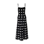 Carolina Herrera Crocheted Polka Dot Midi Dress