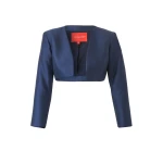 Carolina Herrera Cropped Bolero Jacket in Navy