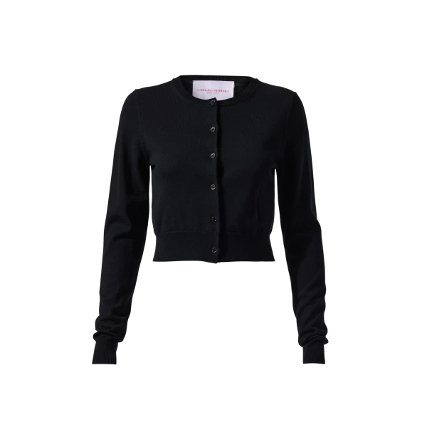 Cropped Cardigan in Black
