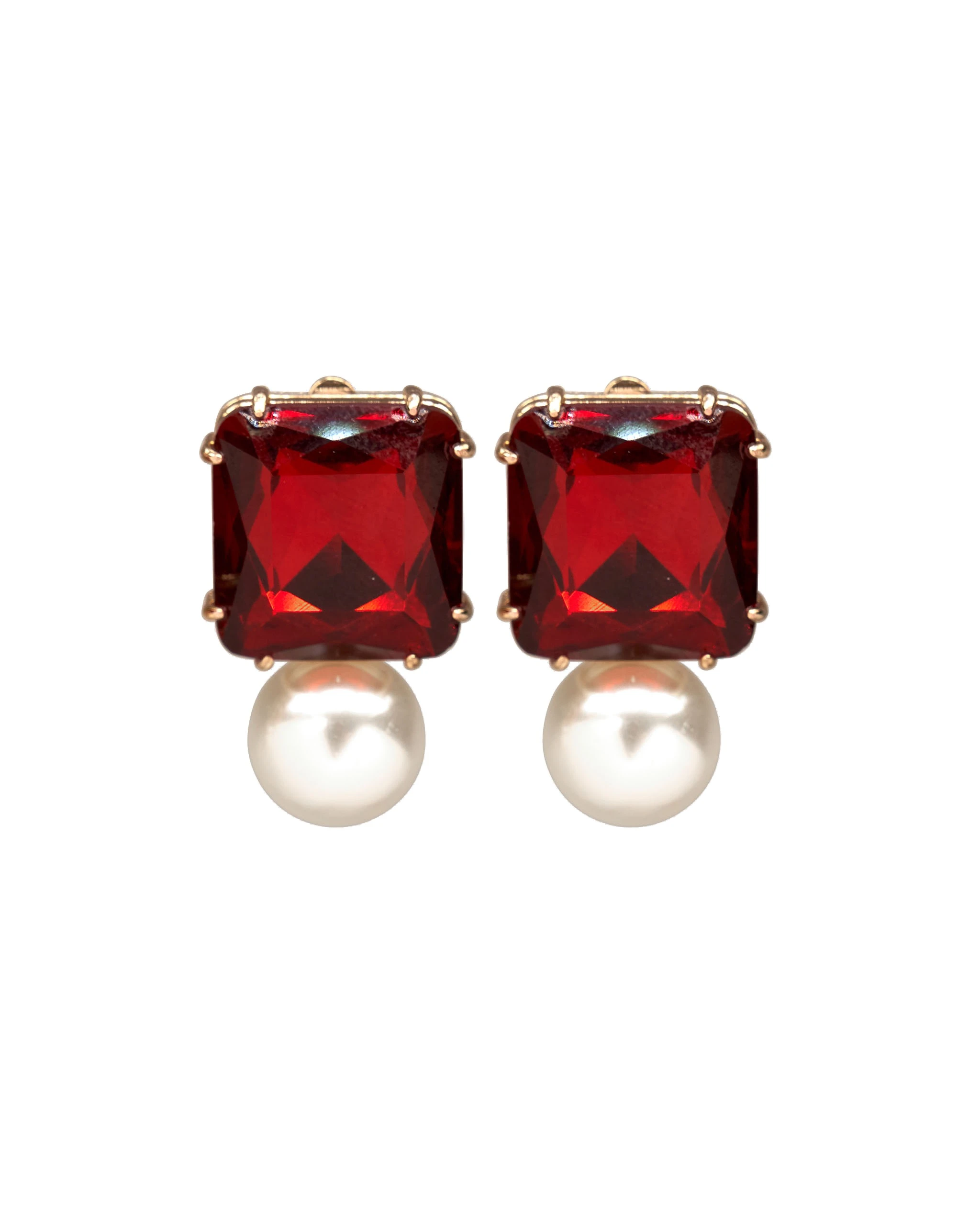 Carolina Herrera Crystal and Pearl Drop Earrings | Jewelry | Luxury Shoes Carolina Herrera Crystal and Pearl Drop Earrings