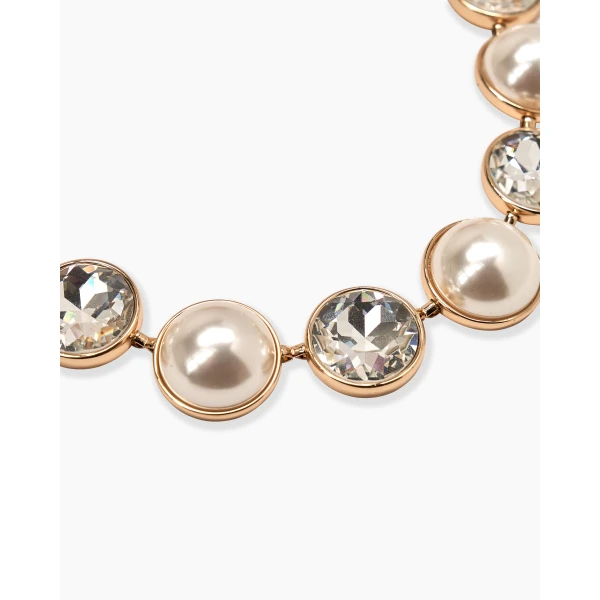 Carolina Herrera Crystal and Pearl Necklace, view 3