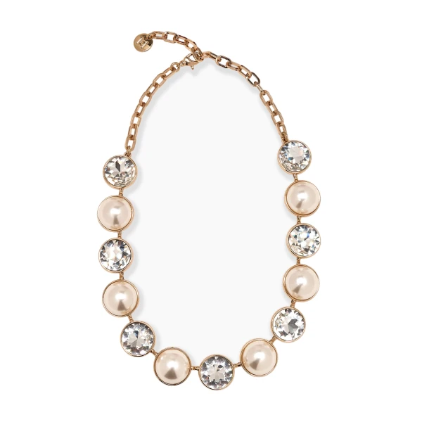 Crystal and Pearl Necklace
