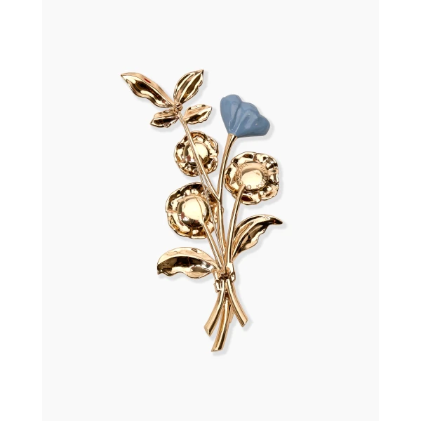 Carolina Herrera Enamel Flower Brooch, view 3
