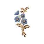 Carolina Herrera Enamel Flower Brooch