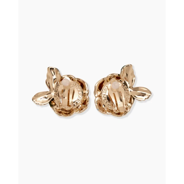 Carolina Herrera Enamel Flower Stud Earrings, view 3