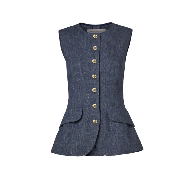 Flannel Buttoned Top