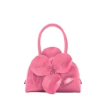 Carolina Herrera Flora Matryoshka Small Bowling Bag in Happy Pink